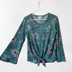 ♥ 2x$25  - Style & Co. Floral Top Kimono Sleeve